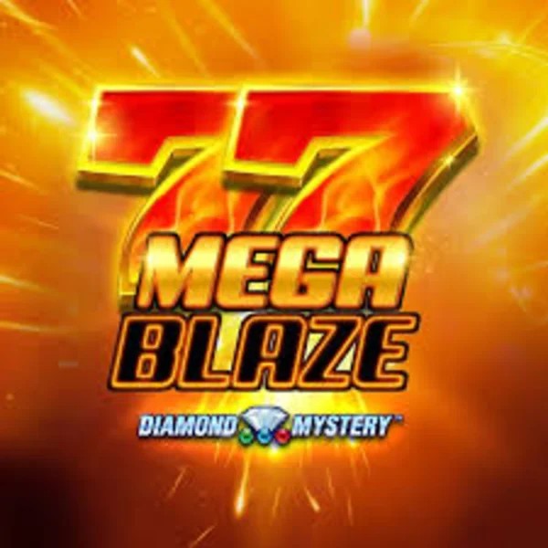 Diamond Mystery Mega Blaze slot logo by Greentube at Rollxo Casino