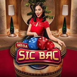 Mega Sic Bac slot logo by Pragmatic Play at Rollxo Casino