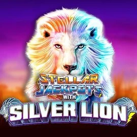 Stellar Jackpots with Silver Lion logo by Lightning Box Game at Rollxo Casino