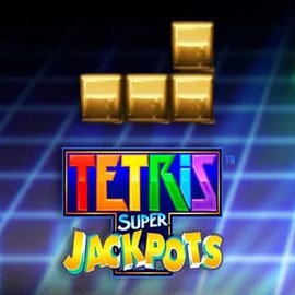 Tetris Super Jackpots slot logo by WMS at Rollxo Casino