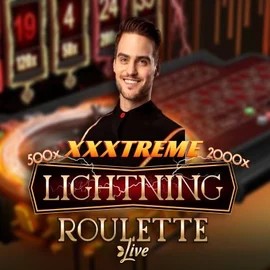 Live Casino logo of XXXtreme Lightning Roulette from Evolution at Rollxo Casino
